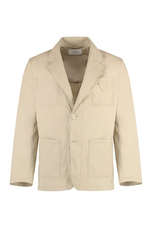 Button-front cotton jacket-0